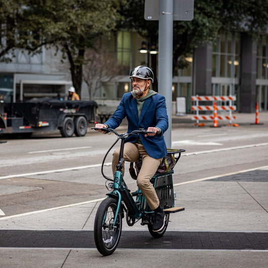 GoTrax Porter Electric Cargo Bike: Integrated Rear Rack, Versatile Commuter E-Bike