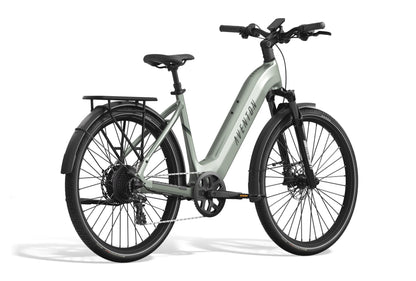 Aventon Level 3 Step-Through Electric Commuter Bike, Multi-Terrain