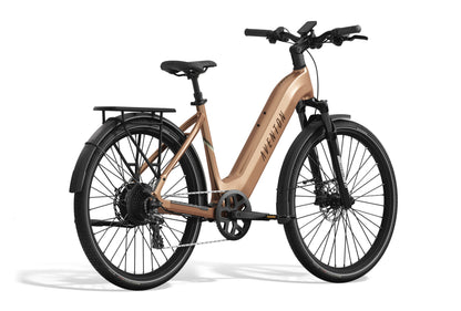Aventon Level 3 Step-Through Electric Commuter Bike, Multi-Terrain