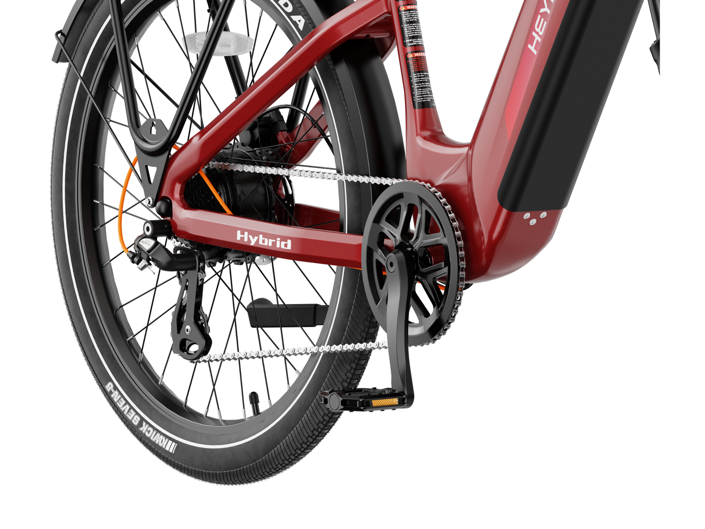 Heybike Hybrid Long Range Electric Commuter Bike 750W Peak