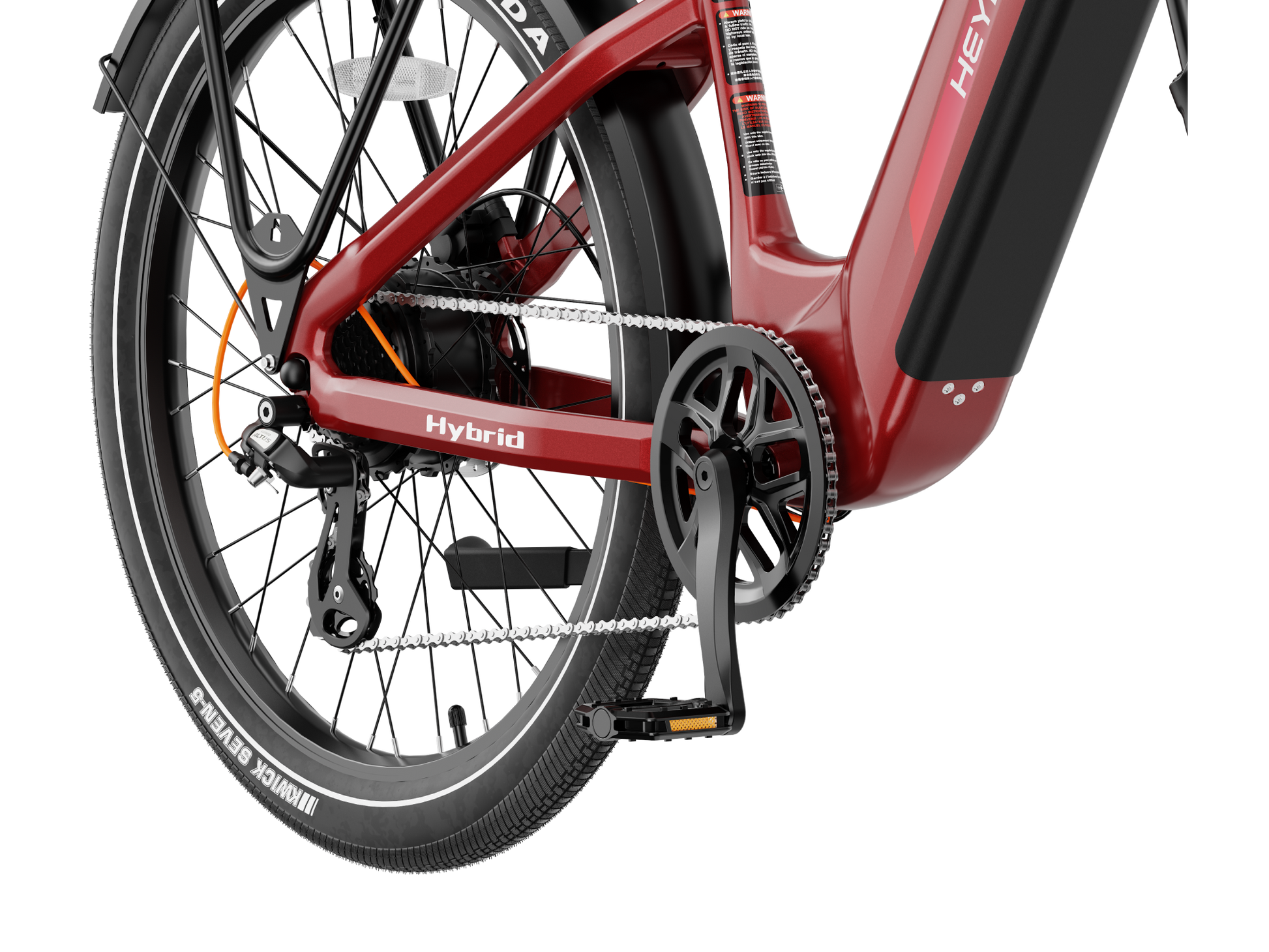 Heybike Hybrid Long Range Electric Commuter Bike 750W Peak