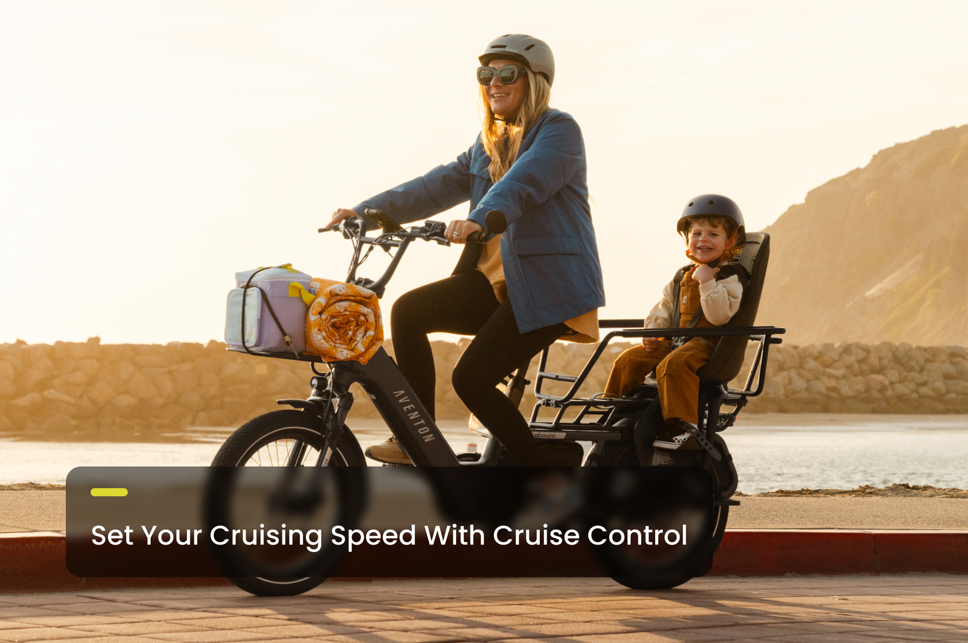 Aventon Abound LR Electric Cargo Bike with 750W Motor