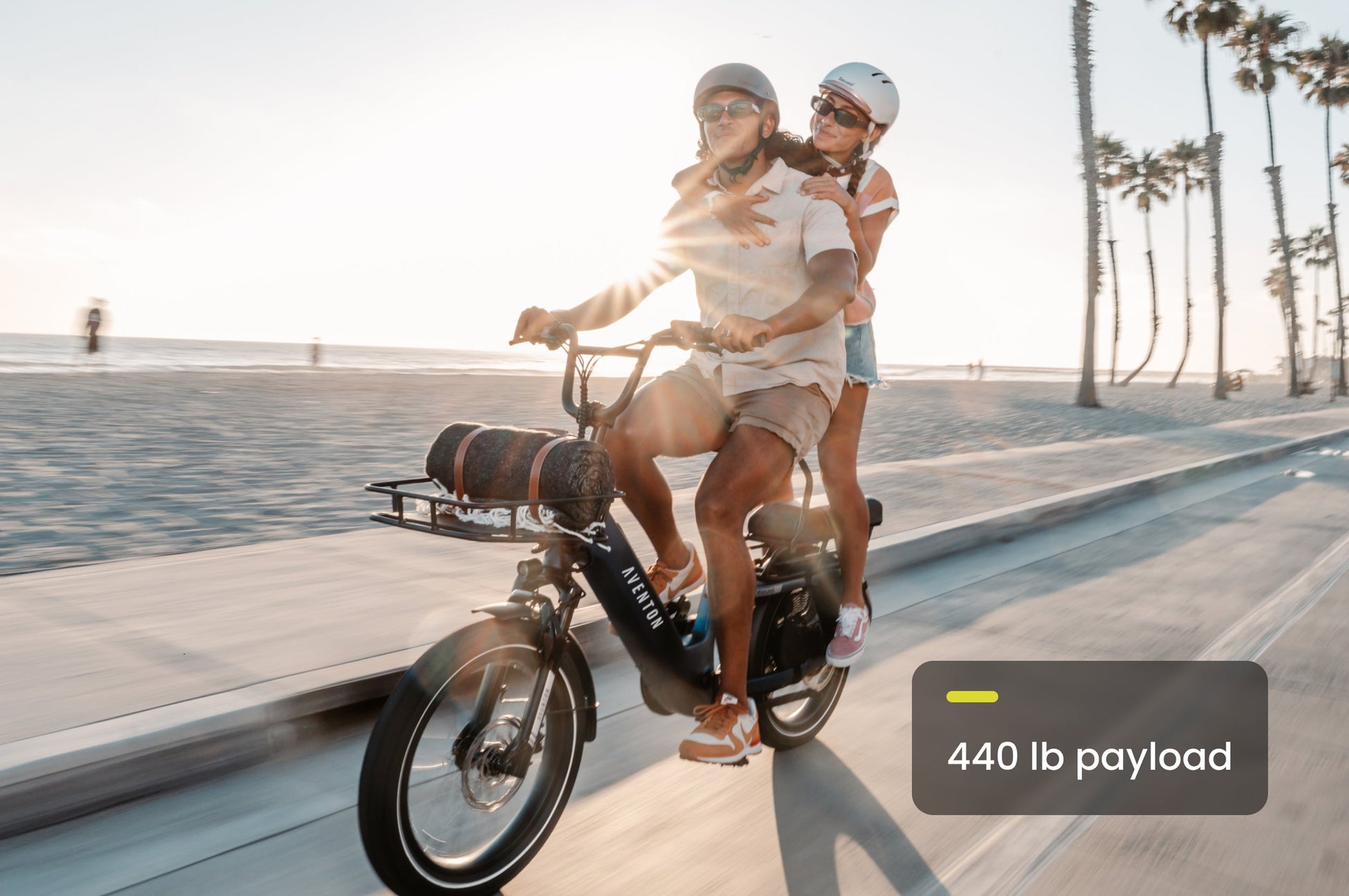 Aventon Bikes Abound SR Electric Cargo Bike 750W Motor