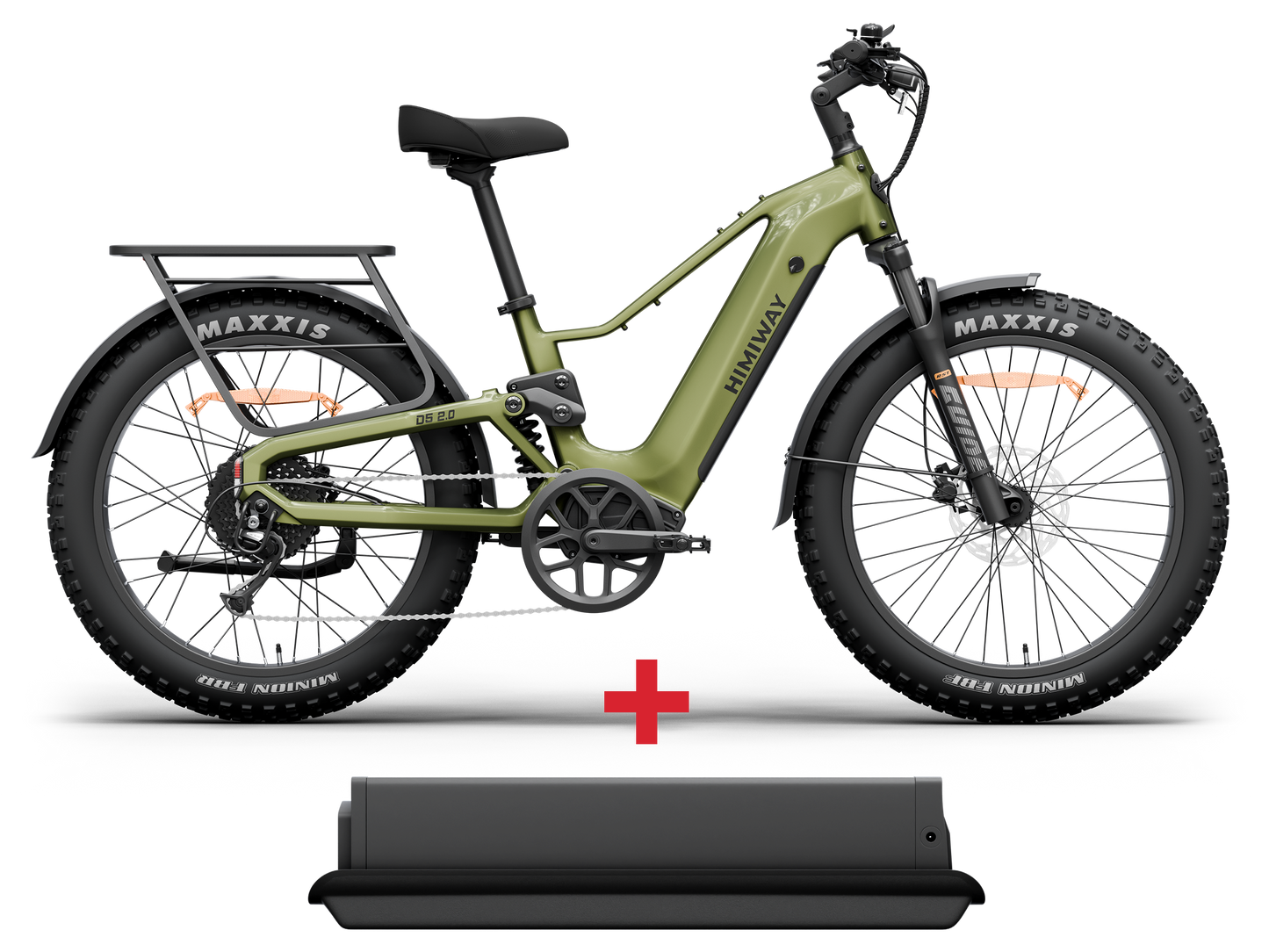 Himiway D5 2.0 Full-Suspension Electric Bike for All-Terrain Riding