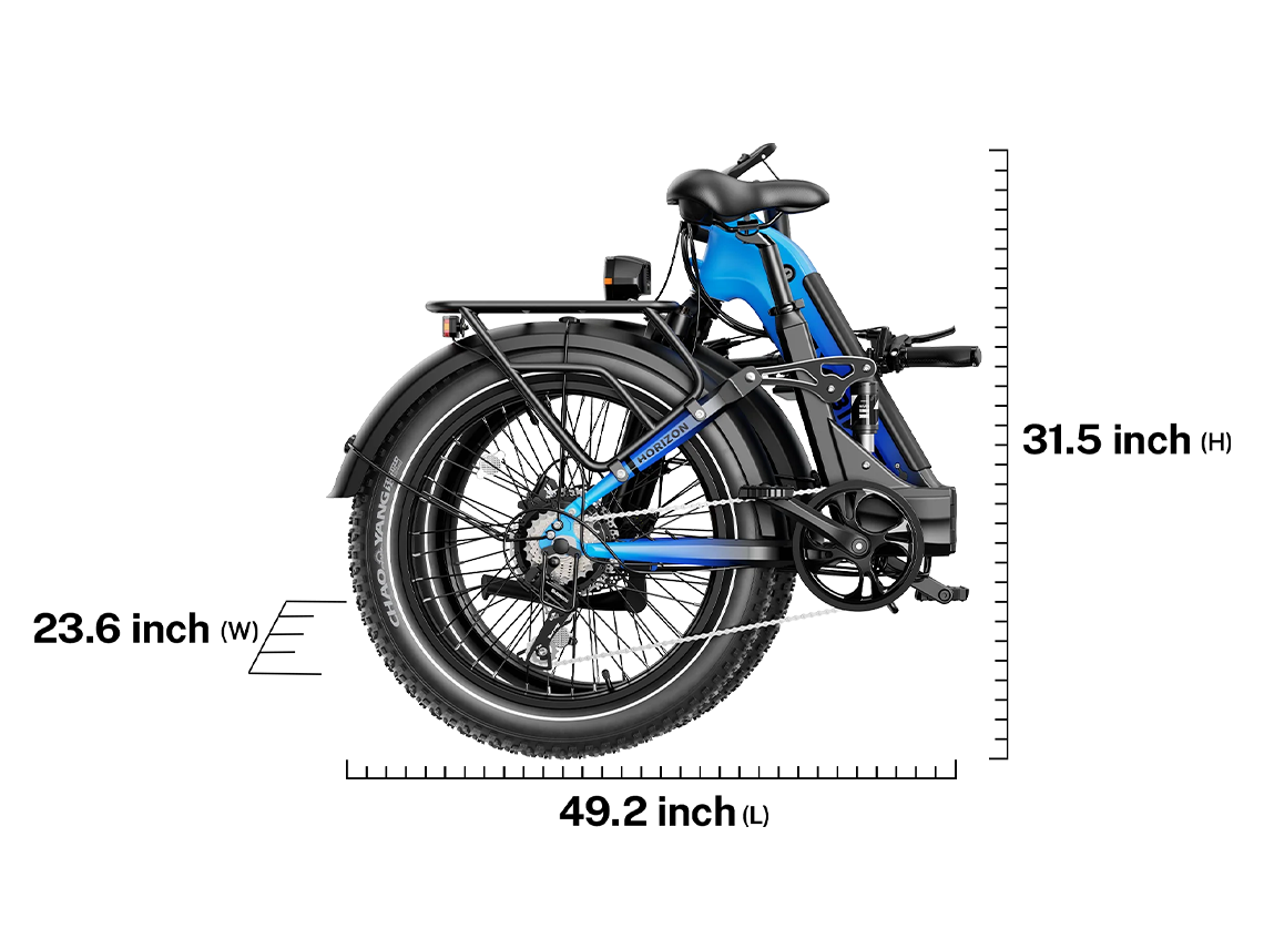 Heybike Horizon 24-Inch Fat Tire Folding Electric Bike 750W