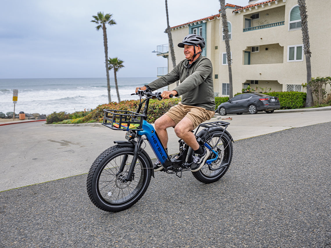 Heybike Horizon 24-Inch Fat Tire Folding Electric Bike 750W
