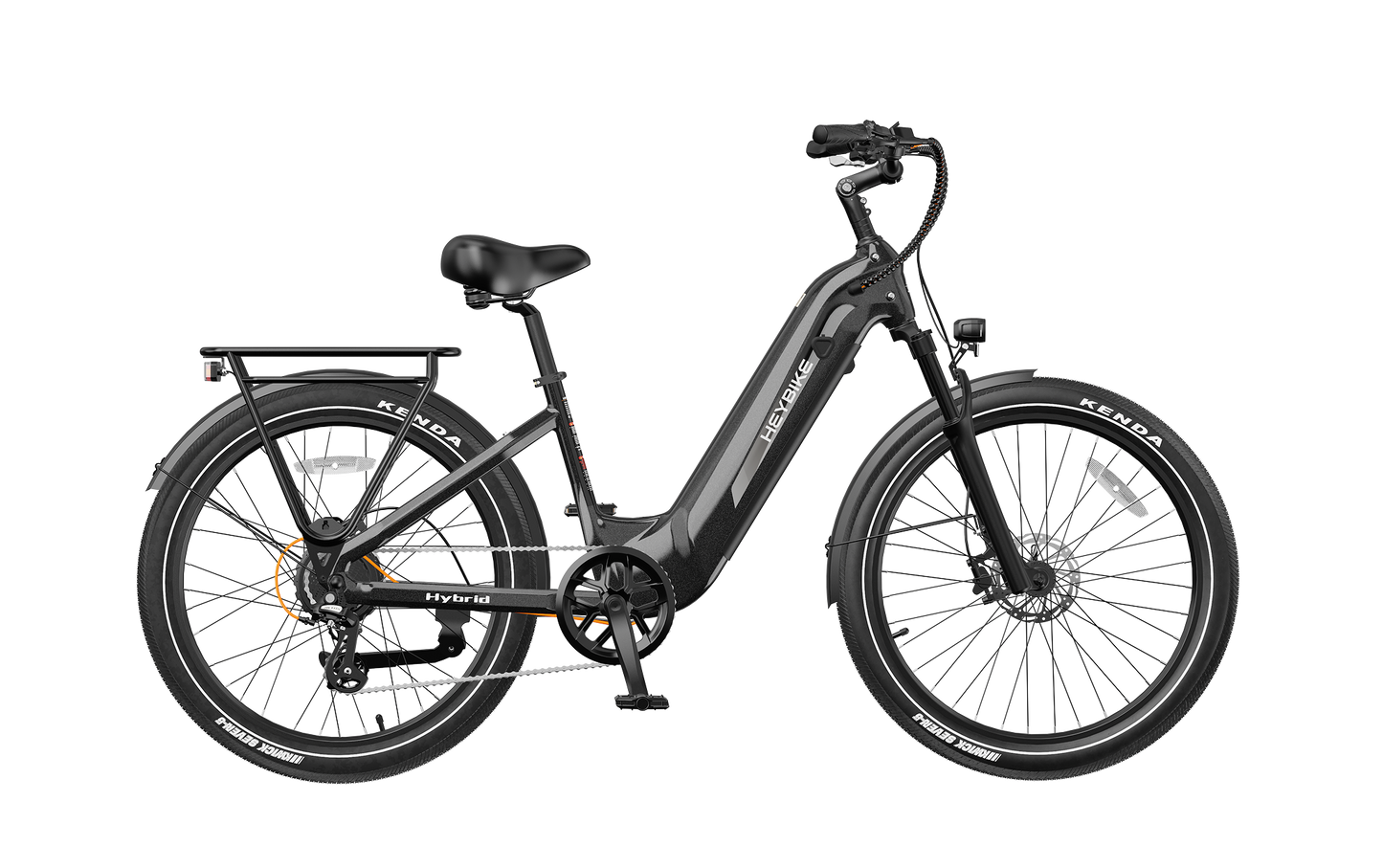 Heybike Hybrid Long Range Electric Commuter Bike 750W Peak
