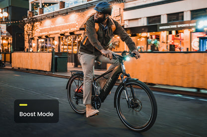 Aventon Level 3 Step-Through Electric Commuter Bike, Multi-Terrain