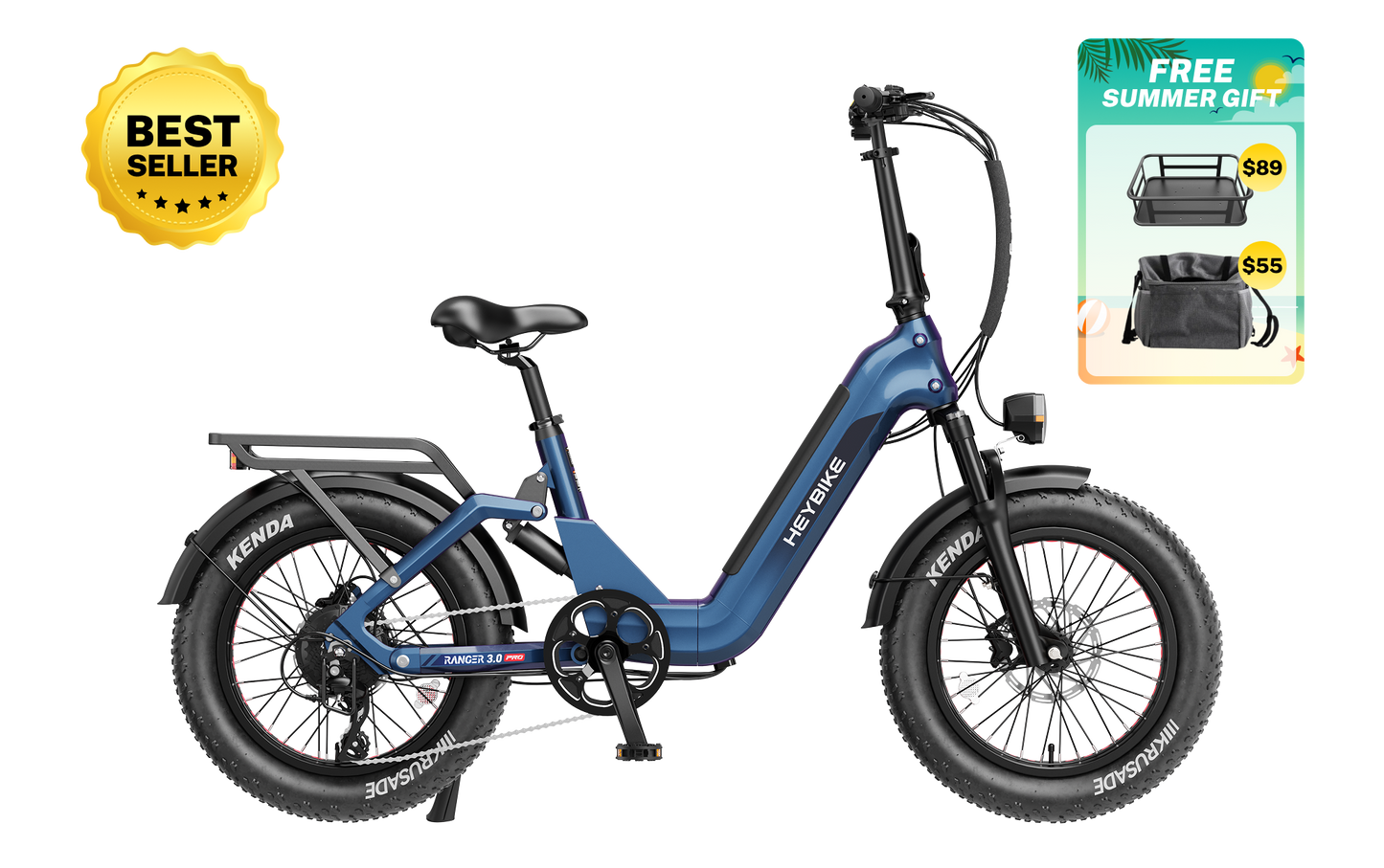 Heybike Ranger 3.0 Pro Folding Fat-tire Electric Bike 750W