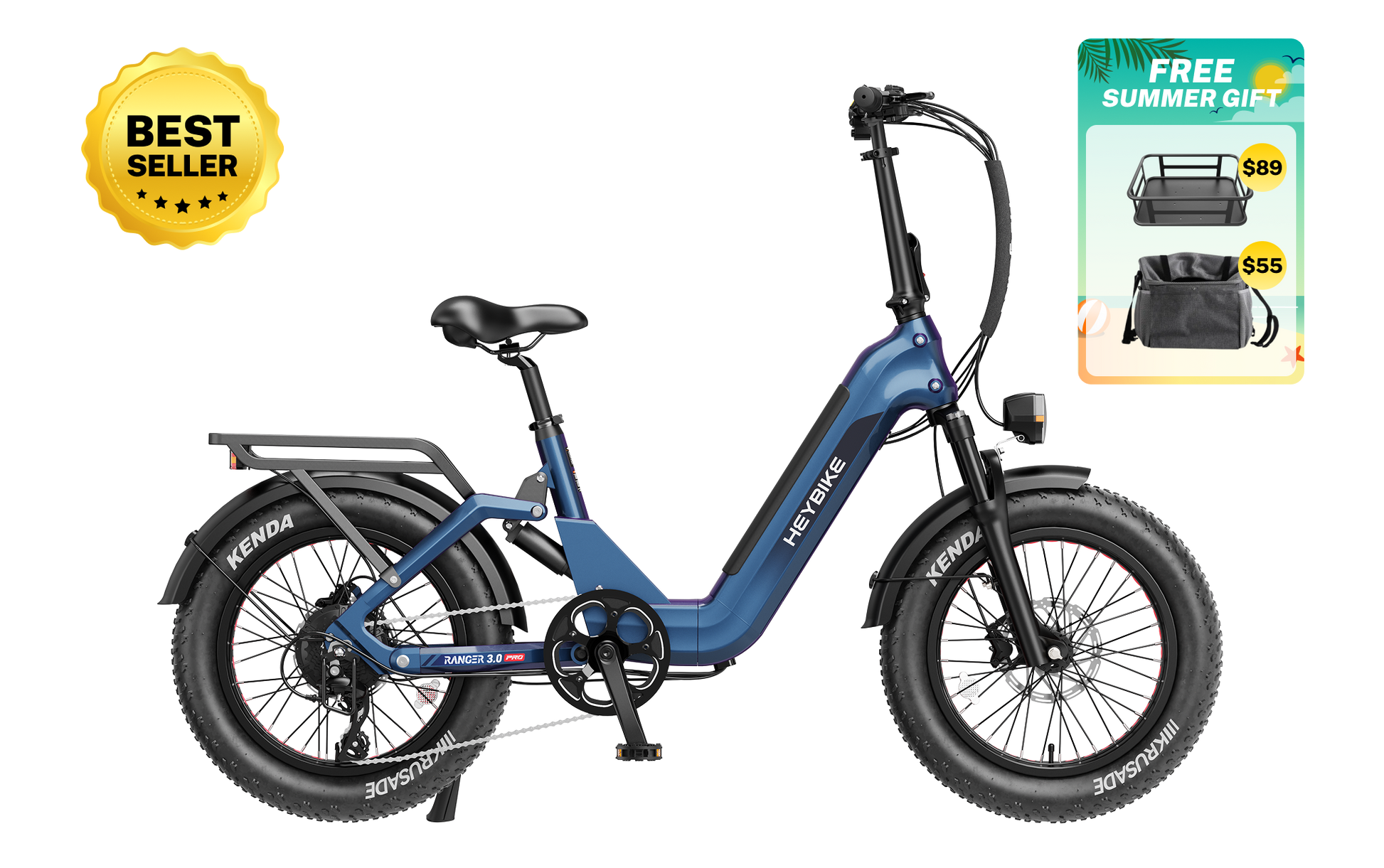 Heybike Ranger 3.0 Pro Folding Fat-tire Electric Bike 750W