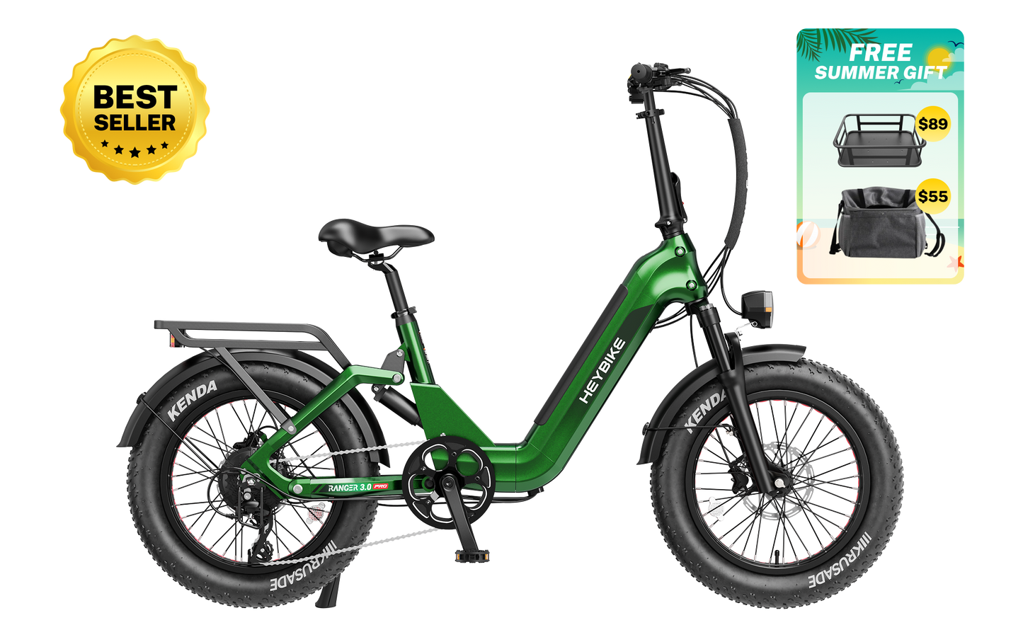Heybike Ranger 3.0 Pro Folding Fat-tire Electric Bike 750W