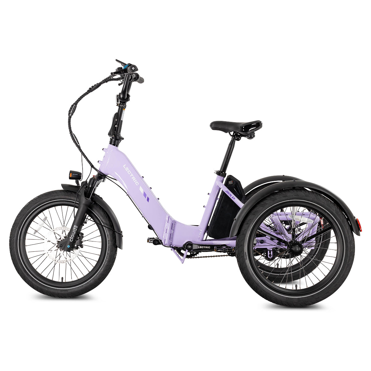 Lectric eBikes XP Trike2 750 Lavender Haze Electric Trike Foldable