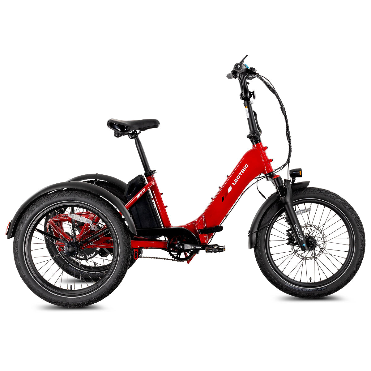Lectric eBikes XP Trike2 750 Phoenix Red Electric Trike Foldable