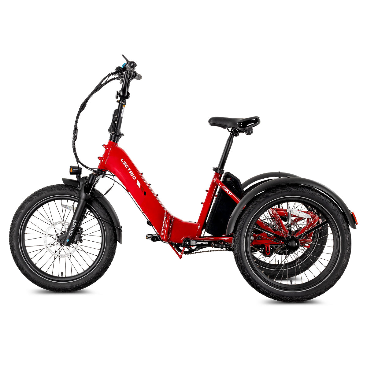Lectric eBikes XP Trike2 750 Phoenix Red Electric Trike Foldable